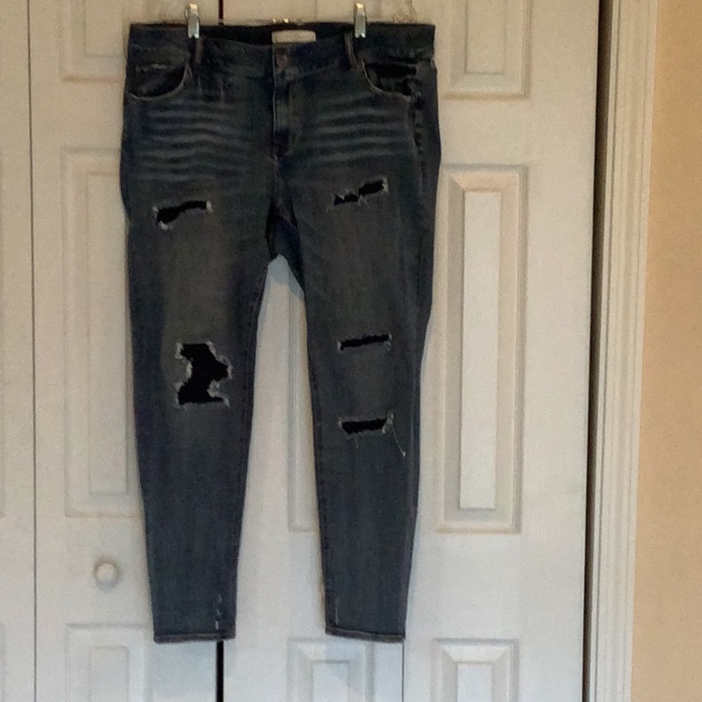Women’s size 16w deconstructed jeans.